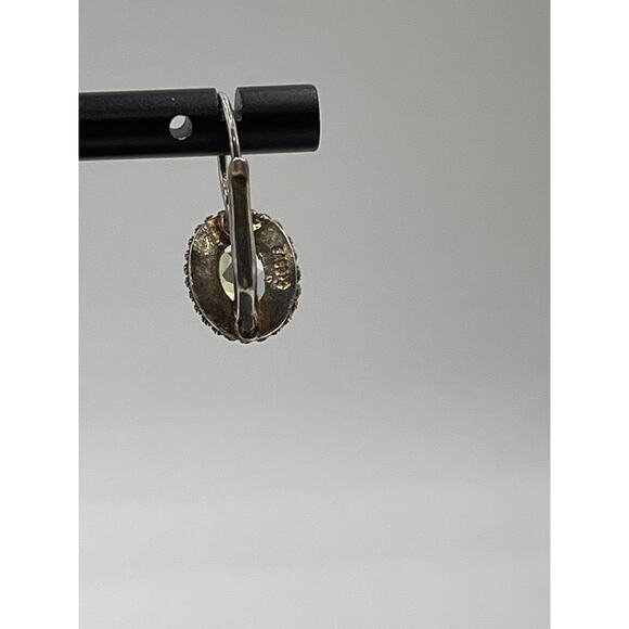 FAS Sterling Silver Blue Topaz 925 Sterling Silver Vintage Drop Earring - Picture 3 of 10